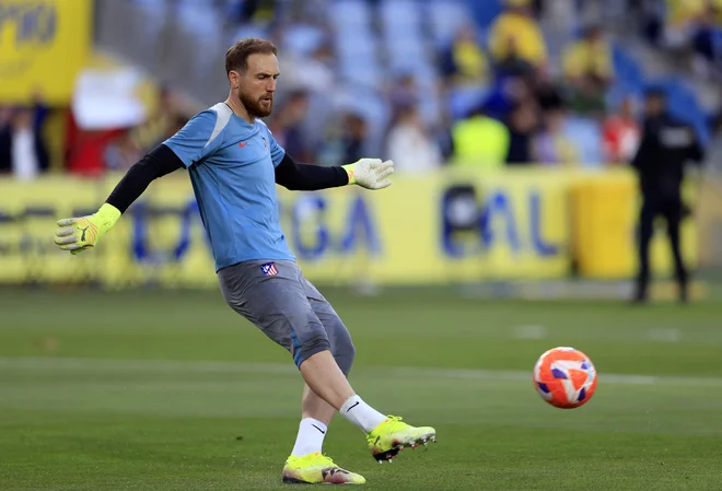 Atleticov vratar Jan Oblak je moral v Las Palmasu priznati zmago gostiteljev. FOTO: Borja Suarez/Reuters