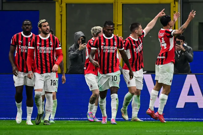 Milan se je prebil v finale. FOTO: Piero Cruciatti/AFP