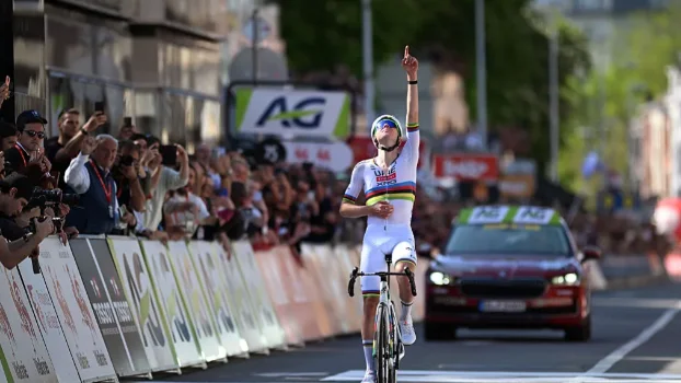 Pogi je tudi letošnjo zmago posvetil Darji. FOTO: Getty Images