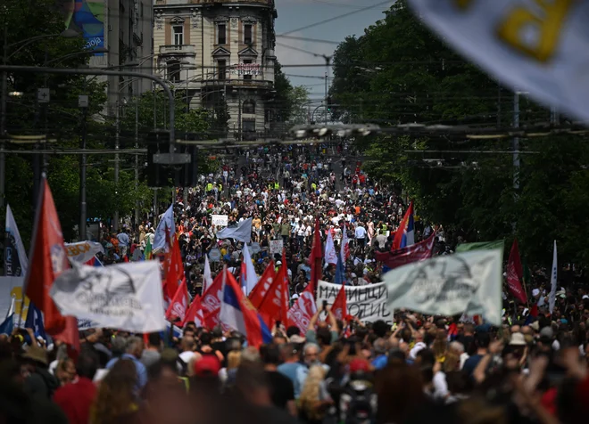 Half a year after Novi Sad tragedy a new protest in Belgrade