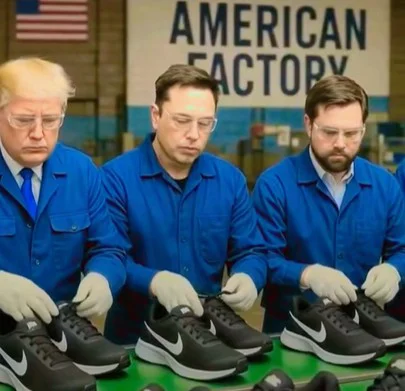 Trump, Musk in Vance šivajo športne superge znamke Nike. FOTO: TikTok