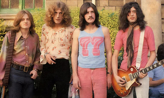 John Paul Jones, Robert Plant, John Bonham in Jimmy Page kot Led Zeppelin leta 1969. FOTO: Sony Pictures