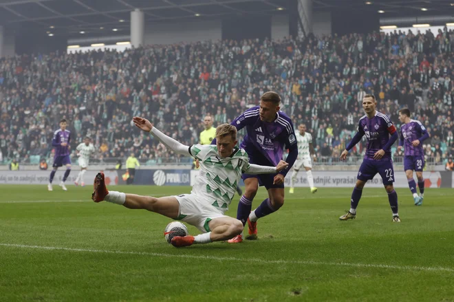 Olimpija v tej sezoni še ni premagala Maribora, zadnjič ga je septembra leta 2023. Foto Leon Vidic
