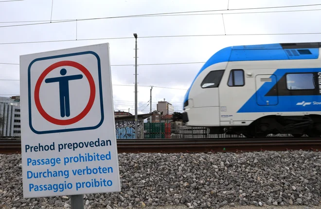 Na liniji so danes namesto vlakov vozili nadomestni avtobusi. FOTO:dejan Javornik