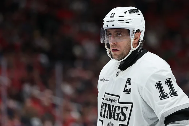 Anže Kopitar je bil razočaran. FOTO: Patrick Smith/AFP