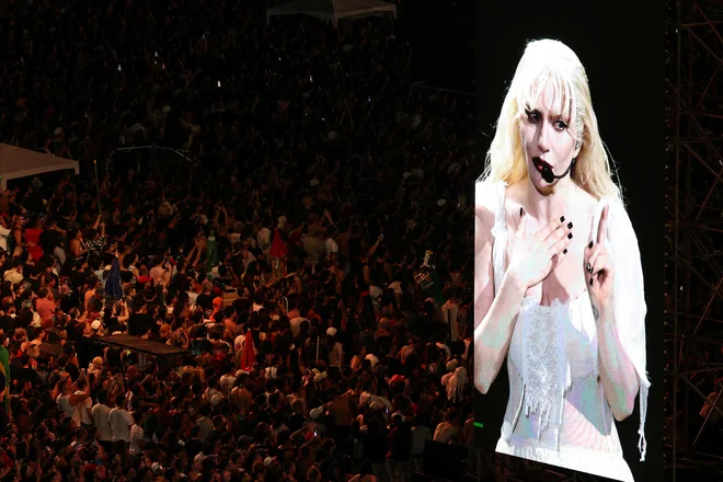 Lady Gaga je navdušila dva milijona oboževalcev. FOTO: Pilar Olivares/Reuters