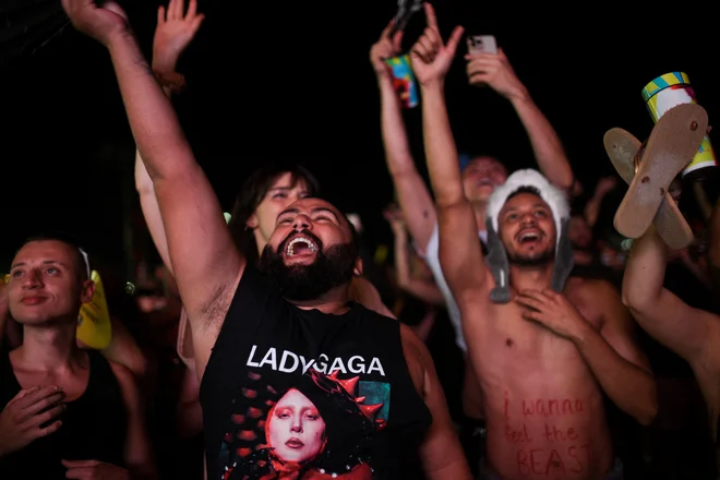 Lady Gaga je po ocenah poslušalo več kot dva milijona obiskovalcev. FOTO: Tita Barros/Reuters