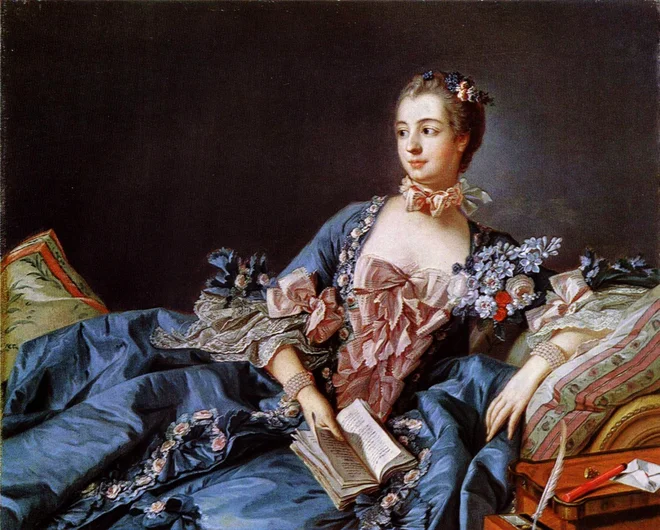 Po spletu naključij je lepota ljubljanske baronice segla v širni svet. Nekateri so njeno podobo zmotno jemali za podobo Madame Pompadour (na sliki njen portret, delo Françoisa Boucherja iz zbirke Nacionalnih galerij Škotske, 1750–1758). FOTO: Wikipedia