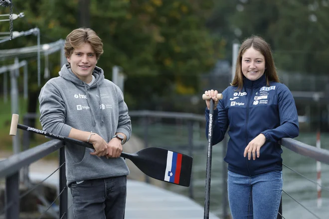 Žiga Lin Hočevar in Eva Alina Hočevar imata tudi v letošnji sezoni visoke cilje. FOTO: Leon Vidic/Delo