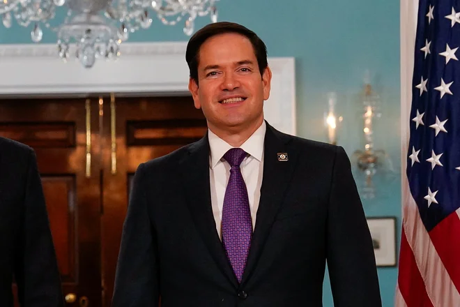 Zunanji minister Marco Rubio je Nemčijo označil za tiranijo pod krinko, ki nima z demokracijo nič skupnega. Foto Elizabeth Frantz/Reuters