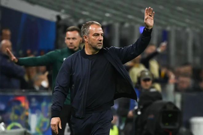 Barcelona coach Hansi Flick saw one of the culprits for the farewell in Szymon Marciniak. Photo: Piero Crutiati/AFP