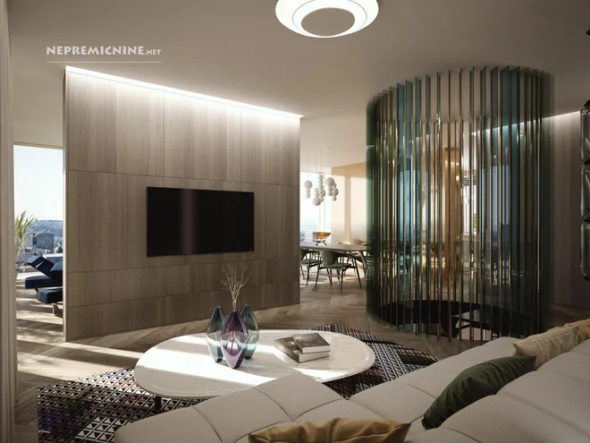 At the Bellevue Center in Ljubljana, another 4-bedroom penthouse is sold apartment photo: seller/real estate.net