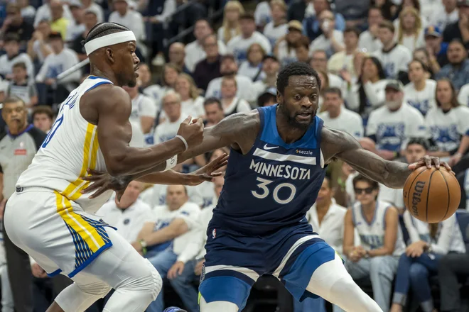 Julius Randle je bil najboljši strelec tekme. FOTO: Jesse Johnson/Reuters