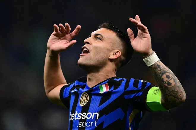Lautaro Martinez je Interjev adut v serie A in ligi prvakov. FOTO: Marco Bertorello/AFP