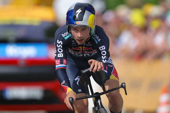 Primož Roglič se bo spopadel s štoparico. FOTO: Thomas Samson/AFP