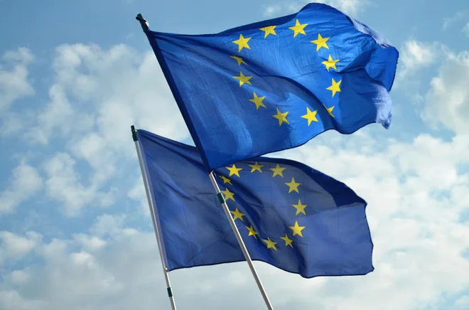 Mahanje z zastavico evropske enotnosti je stari kontinent pomaknilo korak bliže startni črti. FOTO: Tereza Koudelkova/Shutterstock