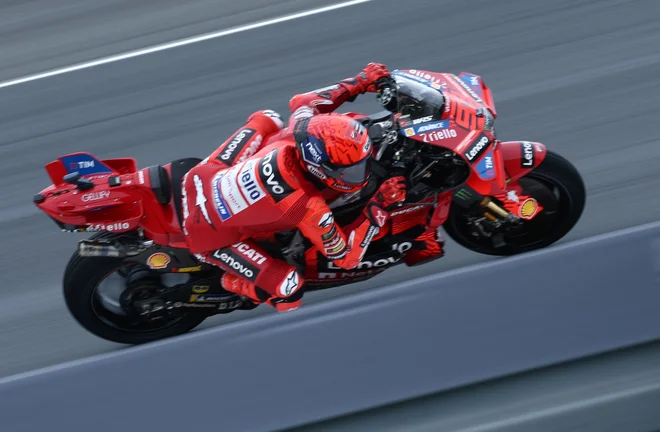 Marc Marquez se je moral sprijazniti z drugim mestom. FOTO: Stephane Mahe/Reuters