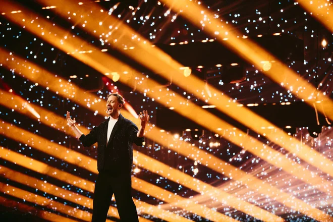 Klemen Slakonja je nastopil pod zaporedno številko tri. FOTO: Alma Bengtsson Alma/EBU