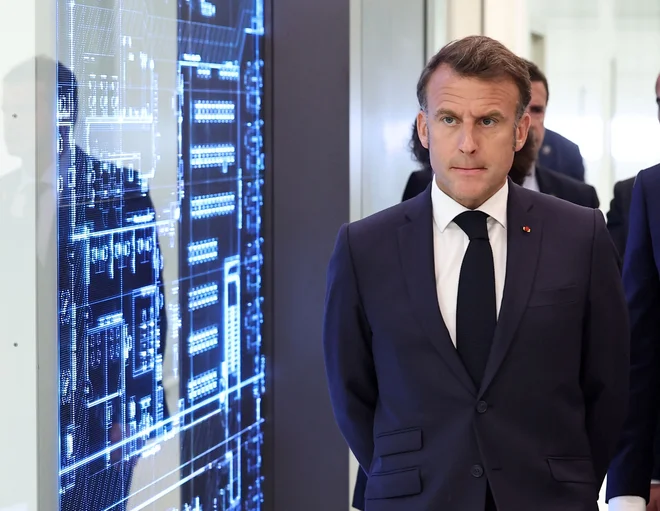 Macron obsodil stanje v Gazi. FOTO: Christophe Petit Tesson/Reuters