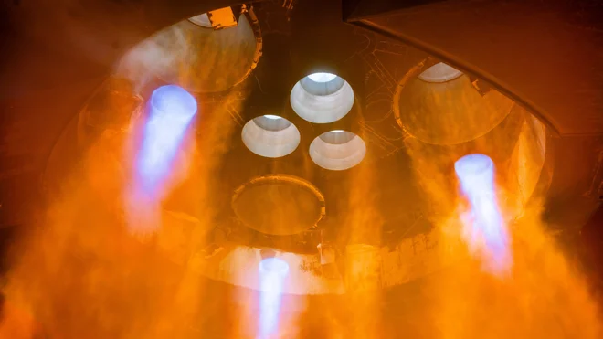 Motorji raptor FOTO: SpaceX