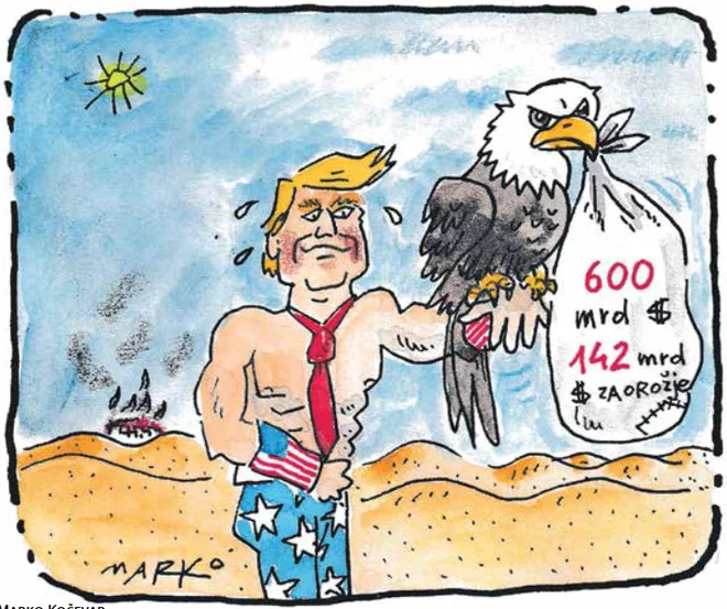 Puščavnik. KARIKATURA: Marko Kočevar