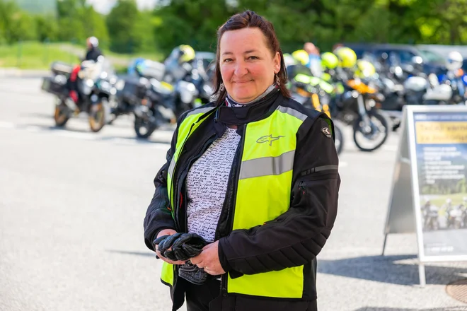 Vera Čuk iz Vodic pri Colu: »Vsak motorist bi moral priti na Vransko.« FOTO: Črt Piksi