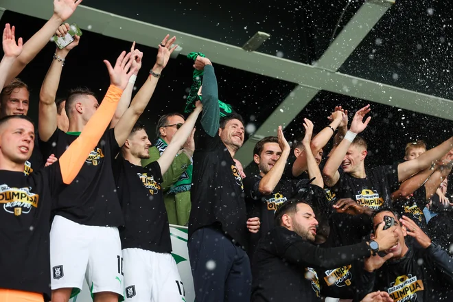 NK Olimpija je državni prvak Ljubljana 17. maj 2025 Foto Matej Druznik