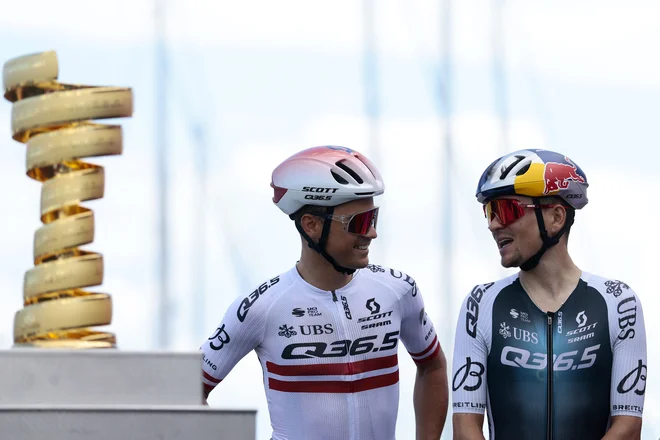 Tom Pidcock se dobro znajde v novi ekipi, letos je zbral že štiri zmage. FOTO: Luca Bettini/AFP