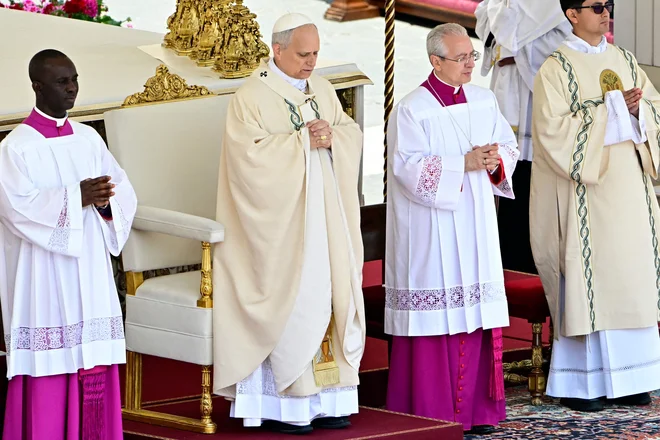 Papež je ob nagovoru obsodil ekonomski sistem, ki izkorišča naravo in revne potiska ob rob. FOTO: Tiziana Fabi/Afp