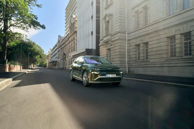 Novi Enyaq ima tudi večji doseg – Enyaq Coupé 85 ima najdaljšega, in to kar 589 kilometrov. FOTO: Škoda