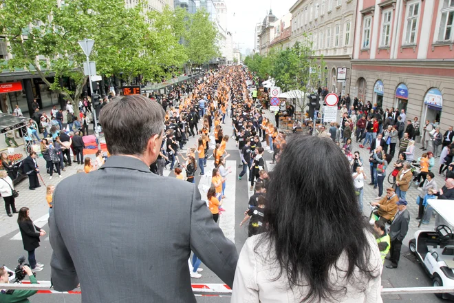 Četvorko je pred desetletjem nepozabno zaznamoval tudi predsednik Borut Pahor. »Ajde, miška mala, gremo! To mi deli.« Po burnem odzivu javnosti se je moral za svoje izjave opravičiti. FOTO: Marko Feist 
