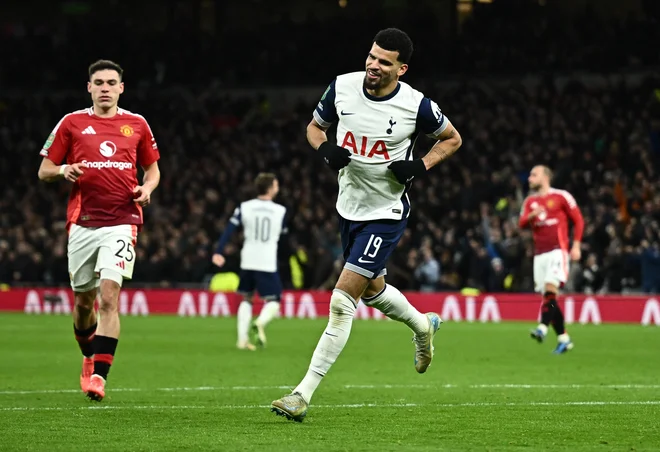 Dominic Solanke bo glavni adut Tottenhama v napadu.

Foto Dylan Martinez/Reuters