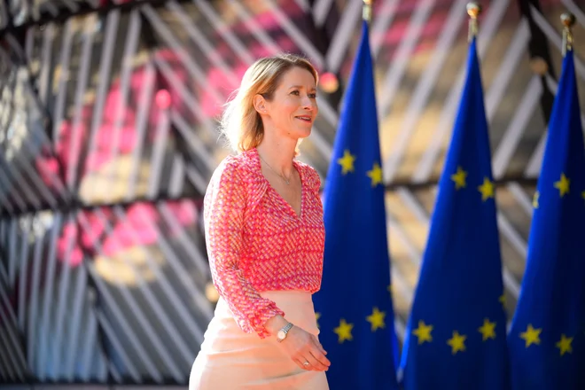 Zunanjepolitična predstavnica EU Kaja Kallas je prepričana, da je učinek sankcij na Rusijo vse močnejši. FOTO: John Thys/AFP