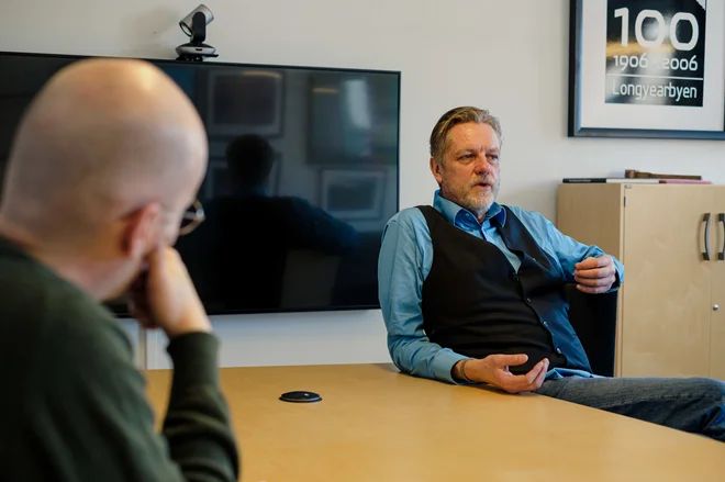 Leif Terje Aunevik, župan Longyearbyena, Svalbard, 2 Foto Sabina Vrečko Sabina Vrečko