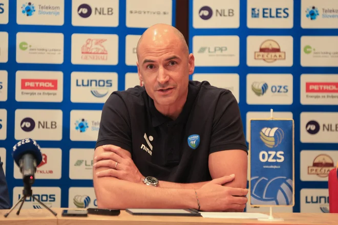Fabio Soli je pohvalil delo prejšnjih odbojkarskih selektorjev in je počaščen, da bo vodil Slovenijo. FOTO: Dejan Javornik/Delo