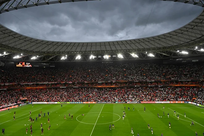 V Bilbau se je razpletlo po okusu navijačev Tottenhama. FOTO: Ander Gillenea/AFP