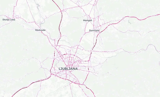 Z DRAJV zemljevidom lahko tudi vidimo podatke o uporabi telefona med vožnjo na poteh. FOTO: Arhiv Zavarovalnice Triglav