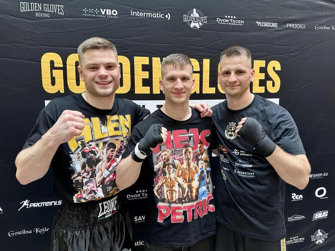 Alen Šišić, Nejc Petrič in Andrej Baković (na fotografiji z leve) obljubljajo vrhunske dvoboje. FOTO: Miha Šimnovec