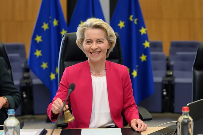 Predsednica evropske komisije Ursula von der Leyen si prizadeva bolj poseči v dolgoletni proračunski status quo. FOTO: Nicolas Tucat/AFP