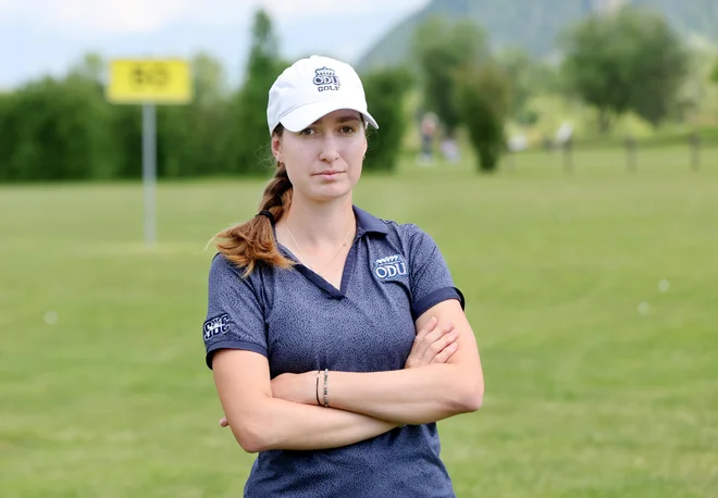 Barbara Car je zadovoljna s študijem, več pričakovanj pa ima pri svojem razvoju v golfu. FOTO: Blaž Samec