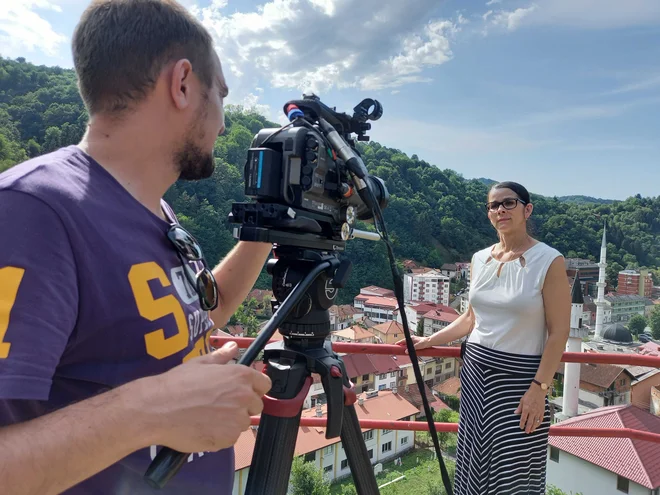 Projekcija filma v Srebrenici je bila nadvse čustvena, je poudarila režiserka Lamija Grebo. FOTO: BIRN BiH