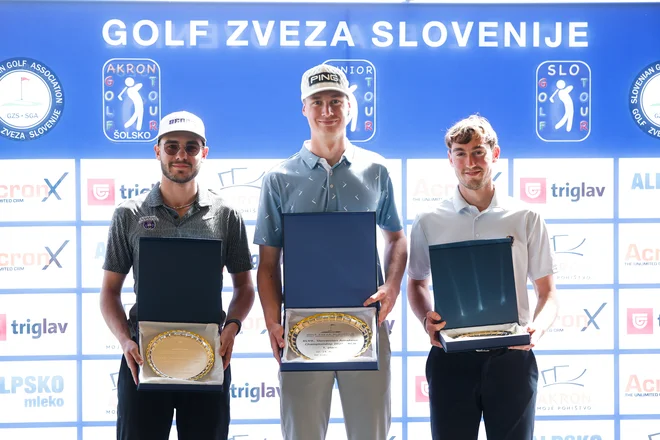 Najboljši posamezniki na 47. Mednarodnem amaterskem prvenstvu Slovenije; z leve: Vukašin Suturović, Leon Car in Maximillian Klaus, FOTO: Aleš Fevžer