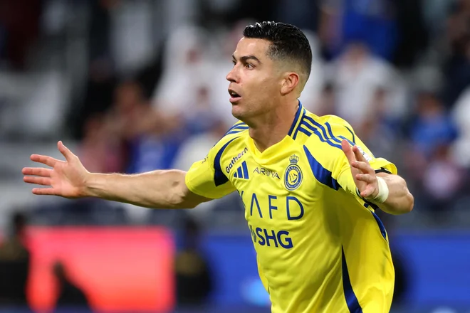 Cristiano Ronaldo je bil najboljši strelec savdske lige. FOTO: Fayez Nureldine/AFP