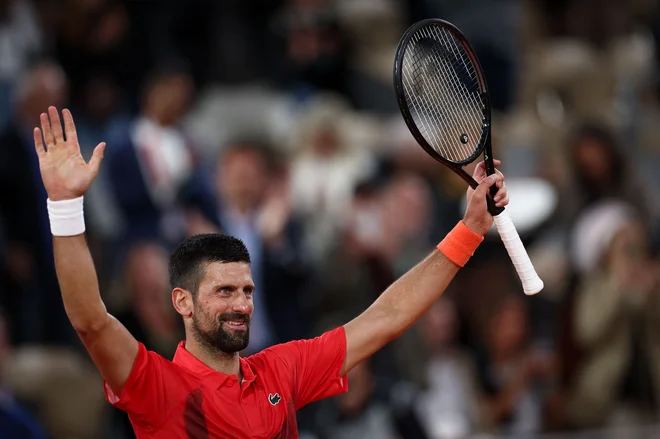 Novak Đoković ni favorit v Parizu, prišel je uživat. FOTO: Franck Fife/AFP