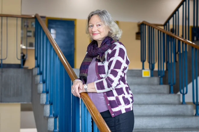 Prof. dr. Sabine Lang je pred kratkim predavala slovenskim študentom. FOTO: Voranc Vogel