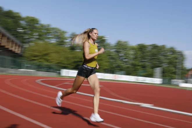 Antia Horvat je med udarnimi aduti slovenske atletike. FOTO: Leon Vidic/Delo