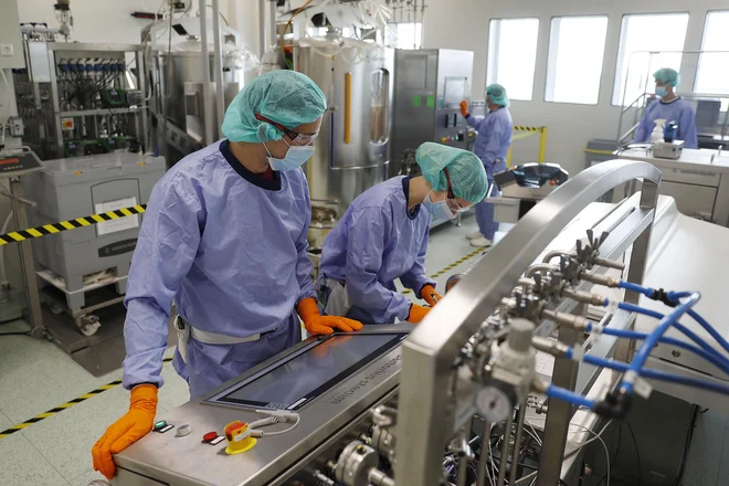 Tri velika farmacevtska podjetja v Sloveniji, Novartis, Sandoz in Krka, so v investicijskem ciklu. FOTO: Leon Vidic/Delo
