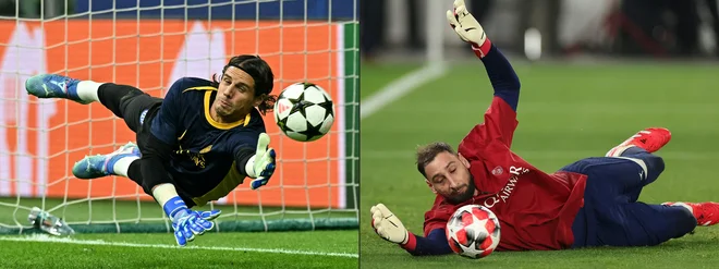 Yann Sommer in Gianluigi Donnarumma sta se izkazala z izjemnimi obrambami. FOTO: AFP