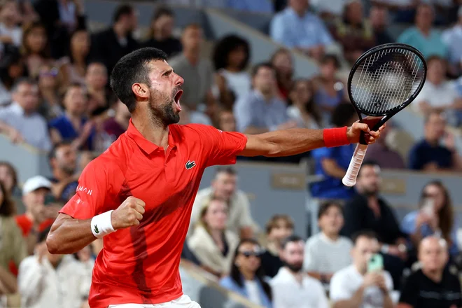 Novak Đoković se zdaj v Parizu odlično počuti. Foto Lisi Niesner/ Reuters