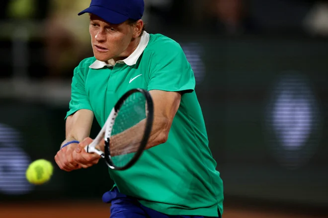 Vlogo favorita je upravičil tudi Italijan Jannik Sinner. FOTO: Alain Jocard/AFP
